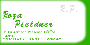 roza pieldner business card